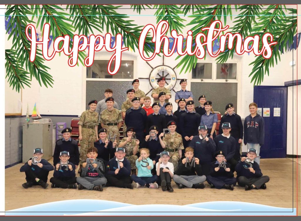 Blackpool Sea Cadets in festive mood ahead of their base being revamped thanks to the generosity of local businesses.